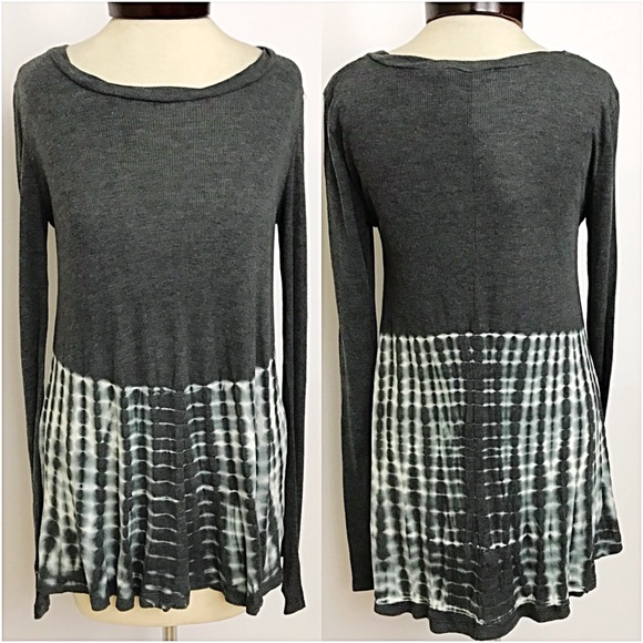 Flattering Flowy Stretchy Tie Dye Tunic Top Med - Picture 5 of 6